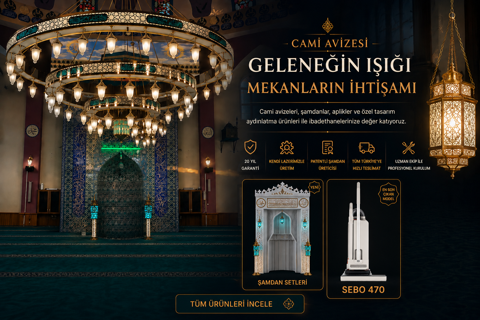 Cami Avizesi - içeriden görünüm